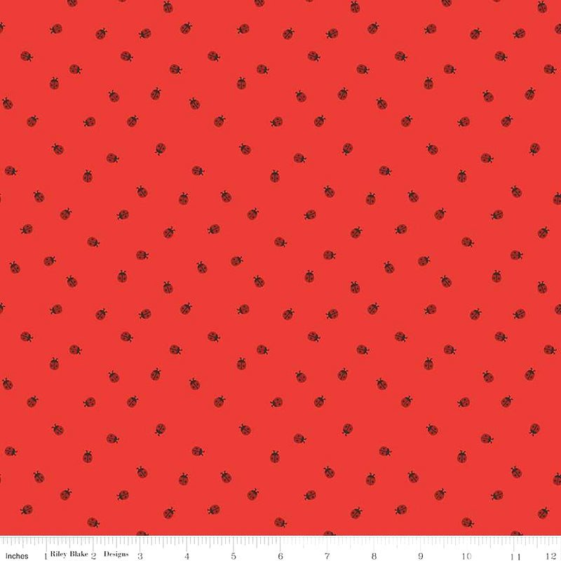 Red Hot C11675-RED Ladybugs by Citrus & Mint for Riley Blake Designs