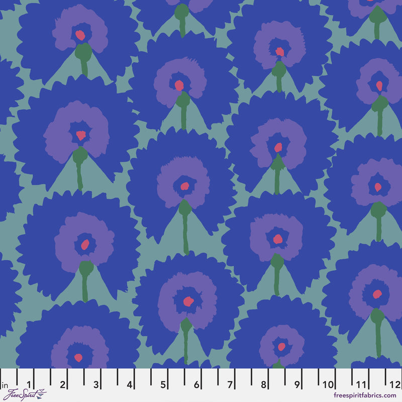 Regal Fans PWGP188.BLUE Kaffe Fassett Collective Free Spirit