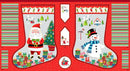 Santa Express Stocking Panel Makower 2388-1