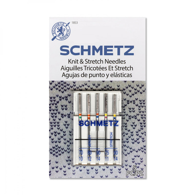 Schmetz Knit and Stretch Needles - 5pk Assorted