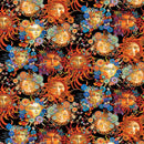 Season of the Sun 13192-12 Sun Allover Black/Multi by David Galchutt for Benartex