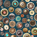 Sew Lovely 28379-W Denim Buttons Dan Morris Quilting Treasures