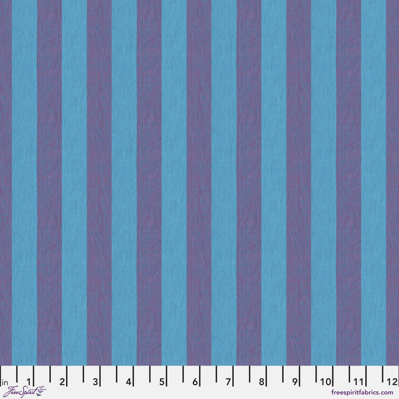 Shot Cotton Stripes SSGP001.BLUEBERRY Wide Stripe by Kaffe Fassett for Free Spirit