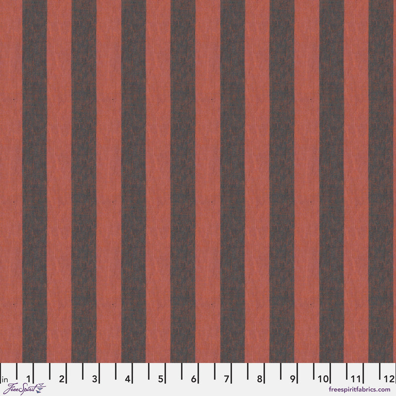 Shot Cotton Stripes SSGP001.BURN Wide Stripe by Kaffe Fassett for Free Spirit