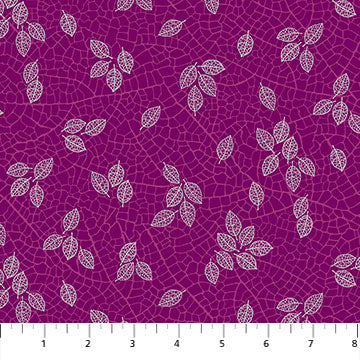 Silhouette 23990-86 Tiny Leaves Off Beat by Deborah Edwards for Northcott