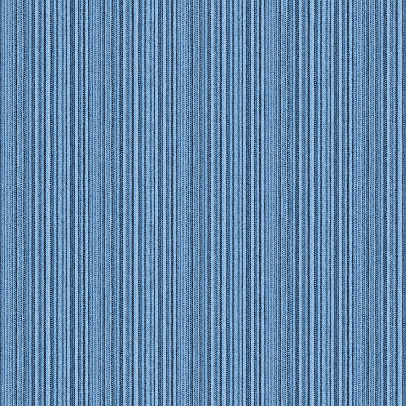 Singin' the Blues 24329-44 Blue Denim Barcode Stripe Northcott