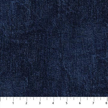 Singin' the Blues 24330-49 Dark Indigo Grunge Denim Northcott