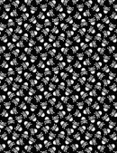 Small World GAIL-CD8902 BLACK Mini Skulls and Bones by Timeless Treasures