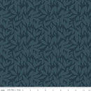 Sonnet Dusk C11293-TEAL Leaves by Corrie Sheff for Riley Blake Designs