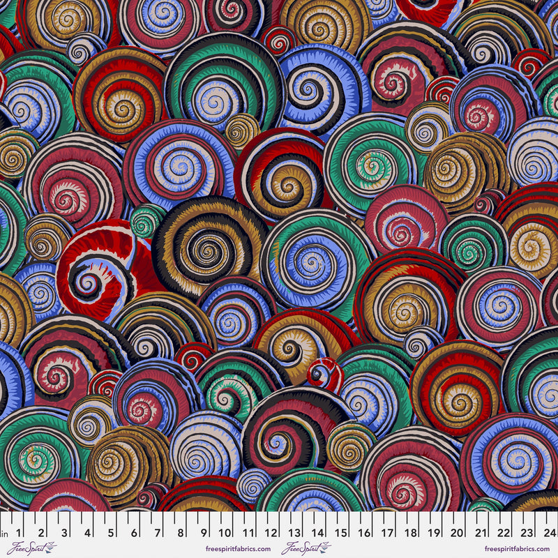 Spiral Shells PWPJ073.DARK Philip Jacobs Kaffe Fassett Collective Free Spirit