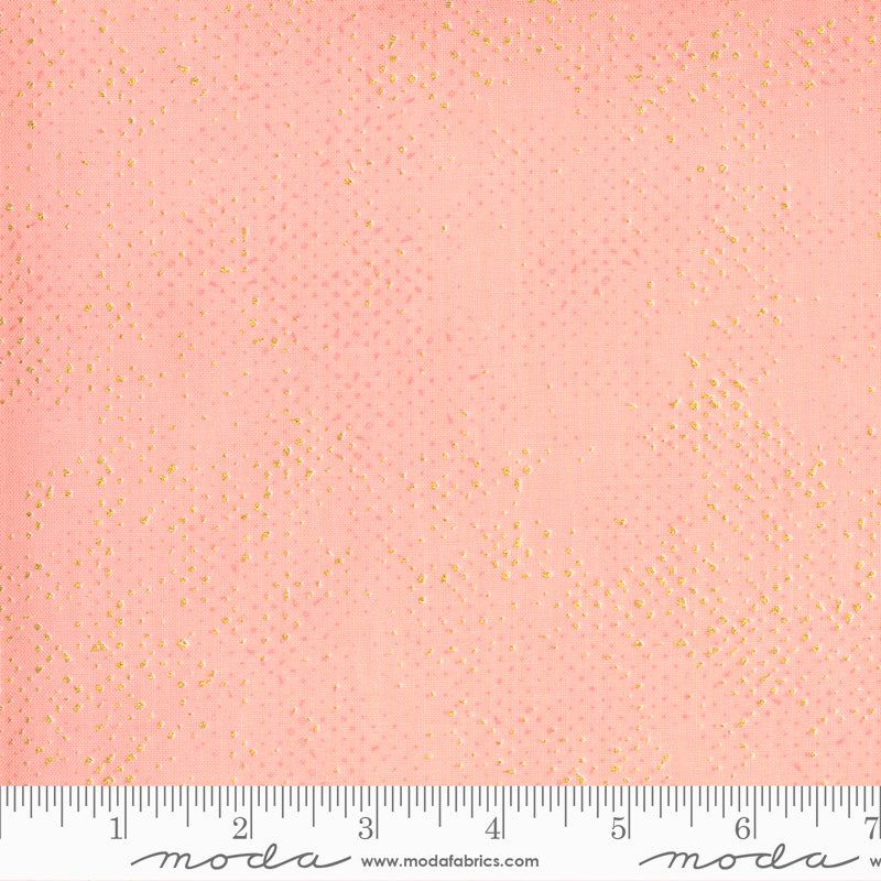 Spotted Metallic 1660-142M Bubblegum by Zen Chic for Moda