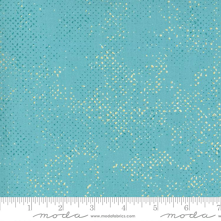 Spotted Metallic 1660-150M Pond by Zen Chic for Moda