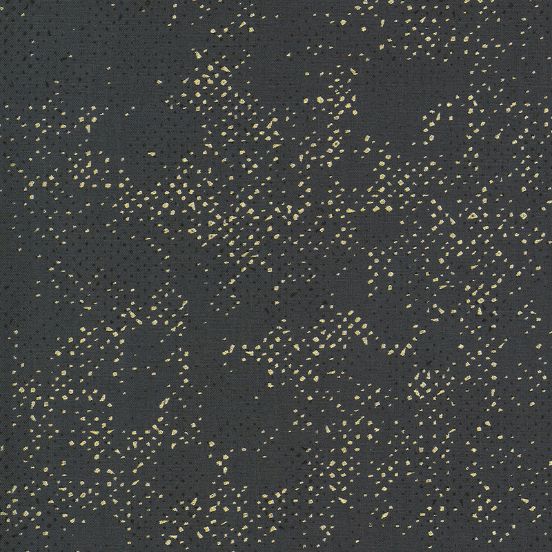 Spotted Metallic 1660-160M Coal by Zen Chic for Moda