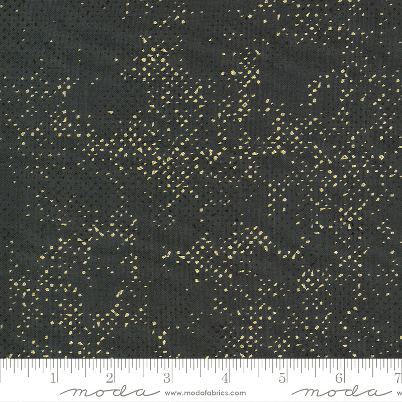 Spotted Metallic 1660-160M Coal by Zen Chic for Moda