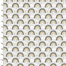 Stay Wild Moon Child Flannel 20260-GRY-FLN-D Rainbow & Clouds Lt. Gray by Ilis Aviles for 3 Wishes Fabric