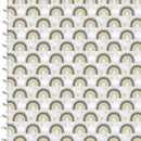 Stay Wild Moon Child Flannel 20260-GRY-FLN-D Rainbow & Clouds Lt. Gray by Ilis Aviles for 3 Wishes Fabric