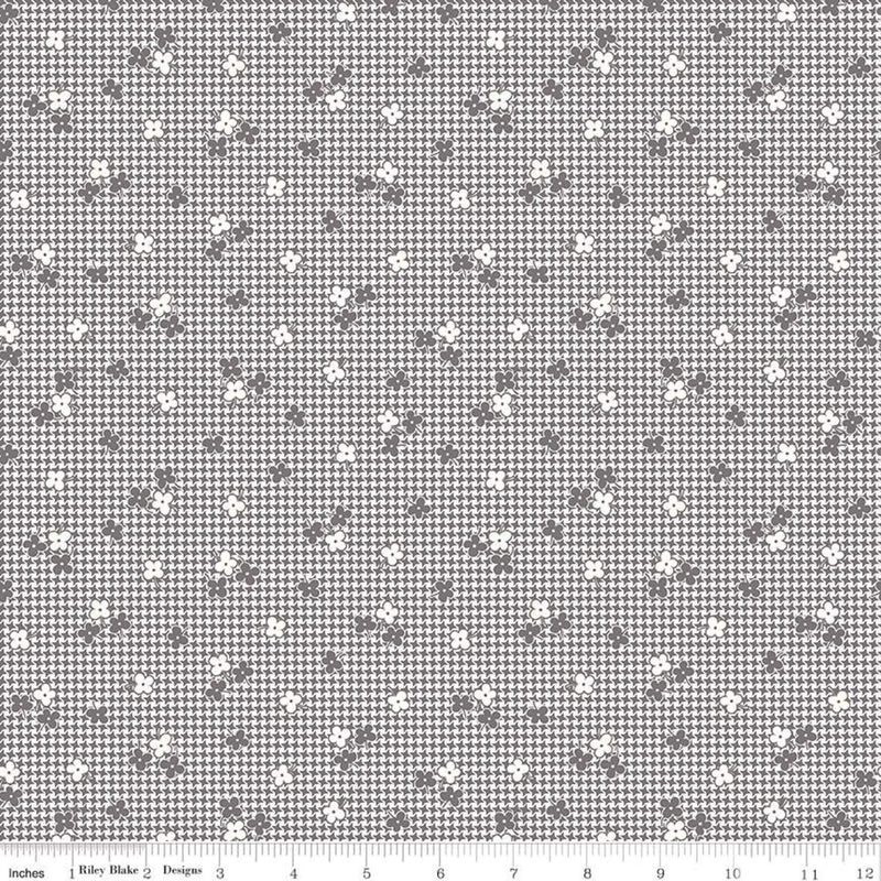 Stitch C10934-STEEL Houndstooth by Lori Holt for Riley Blake Designs