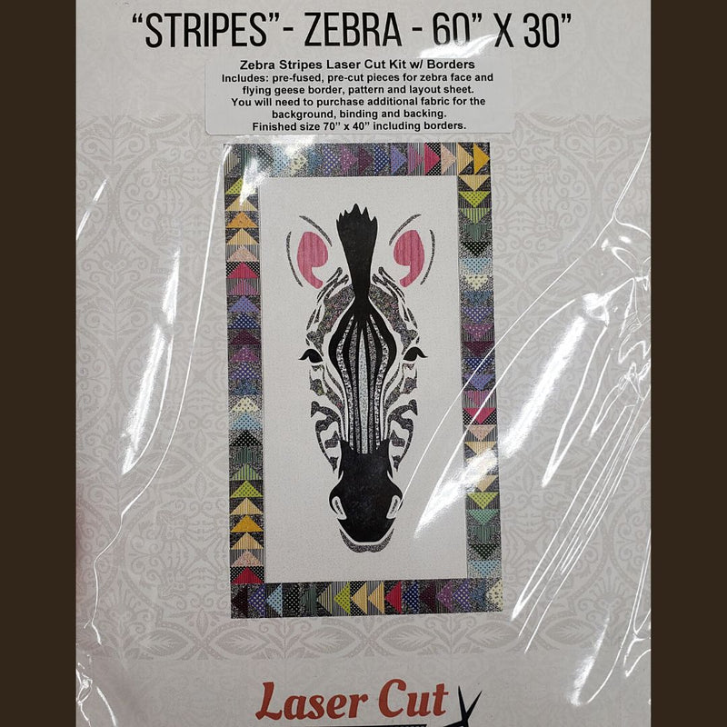 Zebra Stripes Lineworks Laser Cut Kit With Borders 