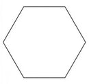 Sue Daley Acrylic Template - 1 Inch Hexagon Template - 1/4 Inch Seam Allowance