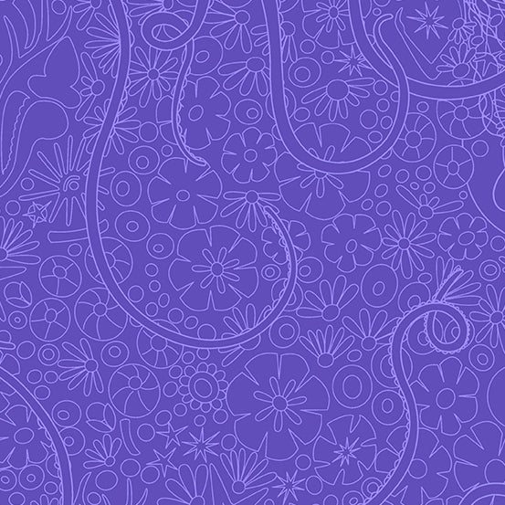 Sun Print Luminance A-8634-P Grape Depths Alison Glass Andover Fabrics