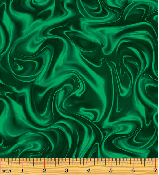 Sweet Holidays 12788-44 Holiday Swirl Green by Greta Lynn for Kanvas with Benartex