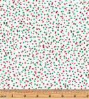 Sweet Holidays 12792-09 Star Sprinkles White by Greta Lynn for Kanvas with Benartex