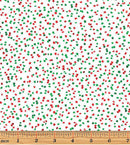 Sweet Holidays 12792-09 Star Sprinkles White by Greta Lynn for Kanvas with Benartex