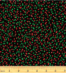 Sweet Holidays 12792-12 Star Sprinkles Black by Greta Lynn for Kanvas with Benartex