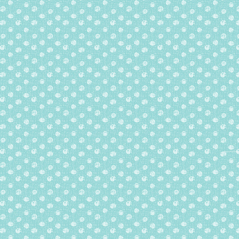 Sweet Safari 9898-84 Textured Dots Turquoise by Greta Lynn for Kanvas with Benartex