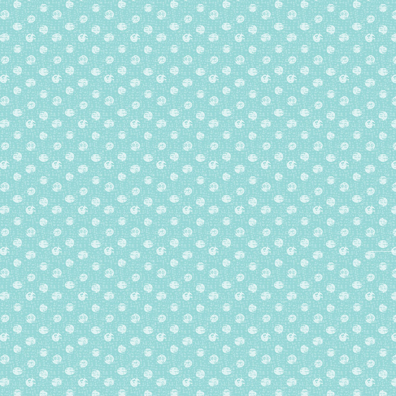 Sweet Safari 9898-84 Textured Dots Turquoise by Greta Lynn for Kanvas with Benartex