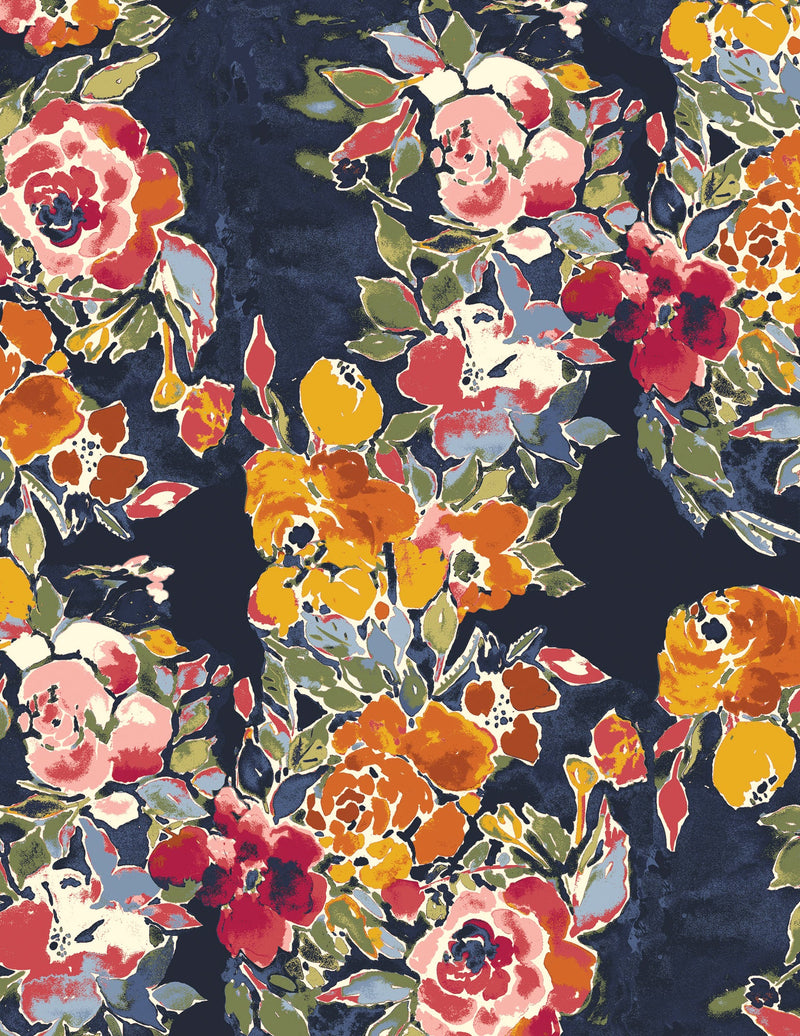 The Season of Tribute - Garden of Opulence Flannel F2000 Botanist's Essay Two by Bari J. for Art Gallery Fabrics