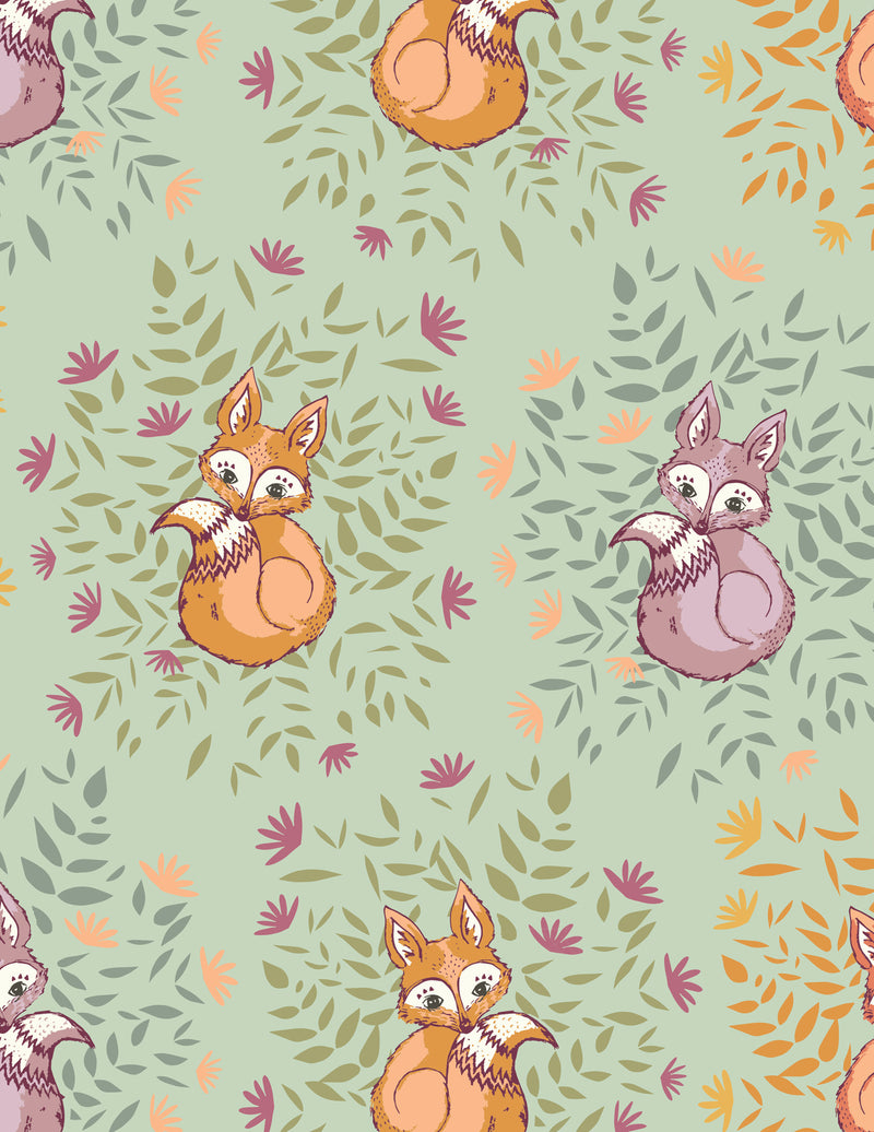 The Season of Tribute - Crafting Magic Flannel F5006 Foxes Five by Maureen Cracknell for Art Gallery Fabrics