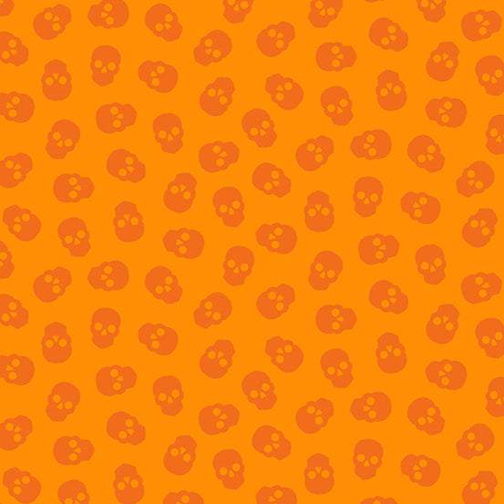 The Watcher A-9837-O1 Tangerine Tainted Love by Libs Elliott for Andover Fabrics