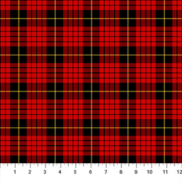 Totally Tartan Wovens W24504-24 Wallace Red Multi by Northcott Studio for Northcott