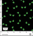 Trick or Treat CX10333-BLAC-D Black Cat's Eyes by Michael Miller Fabrics