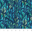 Turtle Bay DP24718-48 Kelp Indigo Multi Deborah Edwards and Melanie Samra for Northcott