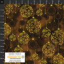 Twinkle 4590-011 Dk. Brown Christmas Ball by Stof Fabrics