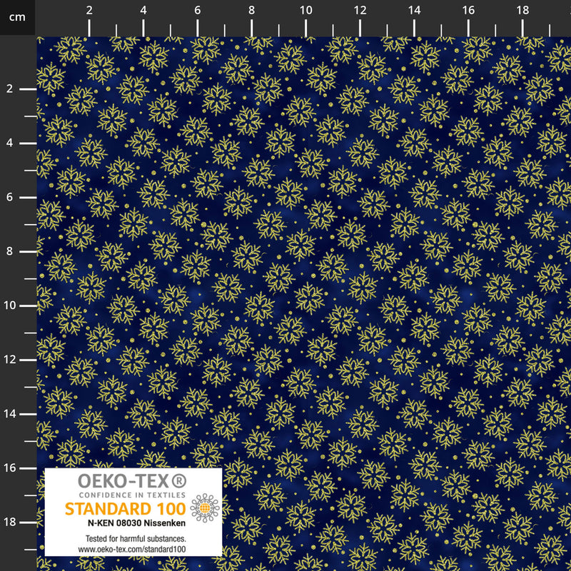 Twinkle 4590-016 Blue Tiny Snowflakes by Stof Fabrics