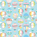 Twinkle Comfort Flannel 12881F-53 Up, Up & Away Flannel Sky Blue by Kanvas Studio for Benartex