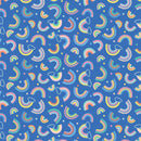Twinkle Comfort Flannel 12886F-54 Dreamy Rainbows Flannel Royal Blue by Kanvas Studio for Benartex