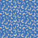 Twinkle Comfort Flannel 12886F-54 Dreamy Rainbows Flannel Royal Blue by Kanvas Studio for Benartex