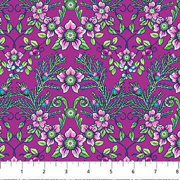 Wild 24972-28 Enchantment Fuchsia Multi by Brett Lewis for Northcott