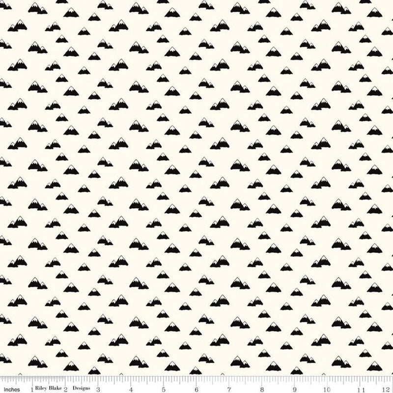 Wild at Heart Flannel F11447-CREAM Mountains by Lori Whitlock for Riley Blake Designs