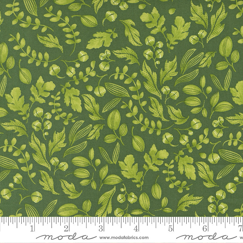 Wild Blossoms 48736-16 Basil Leafy World by Robin Pickens for Moda
