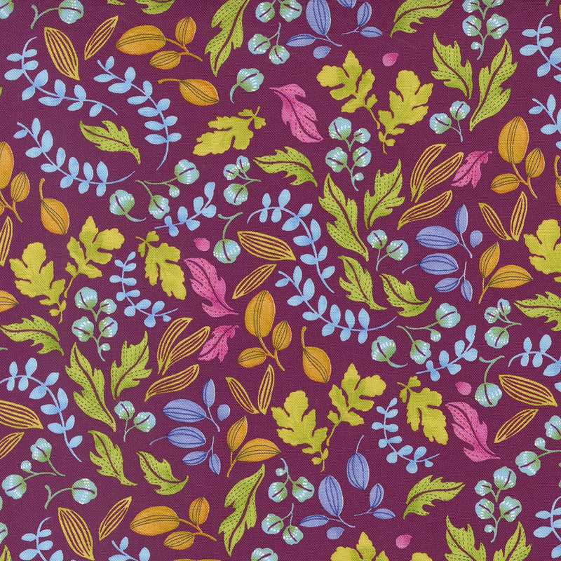 Wild Blossoms 48736-22 Berry Leafy World by Robin Pickens for Moda