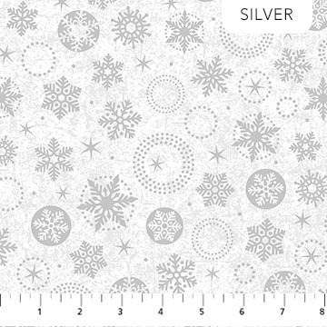 Winterlude 10334M-10 Winterful Silver by Patrick Lose Fabrics