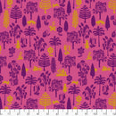 Woodland Walk PWNL019.CORAL Nearby Wolf by Nathalie Lete for Anna Maria's Conservatory for Free Spirit