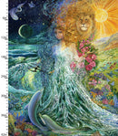 World of Wonder Panel 18689-PNL-CTN-D Large Panel Multi by Josephine Wall for 3 Wishes Fabric