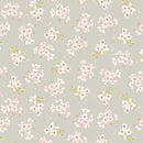 You Are Loved 9808-44 Lt. Gray Spaced floral Cluster by Dawn Rosengren for Henry Glass