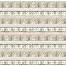 You Are Loved 9813-23 Pink/Taupe Novelty Animal Stripe by Dawn Rosengren for Henry Glass